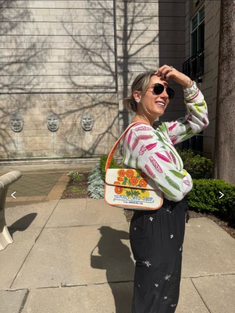 STAUD Tommy California Poppy Shoulder Bag